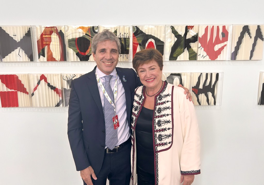 Caputo se reunió con Georgieva y busca avanzar en un nuevo programa con el&nbsp;FMI